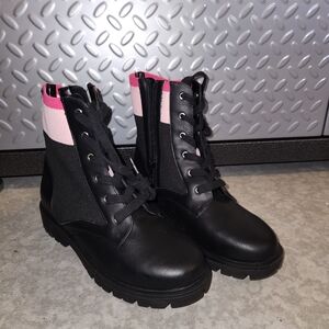 Stylish Black and Pink Girls  Boots